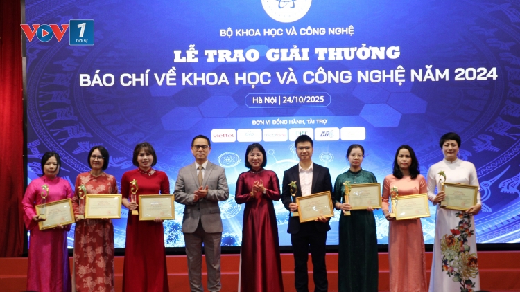 Đài TNVN giành 2 giải Nhất Giải thưởng báo chí về Khoa học và công nghệ năm 2024