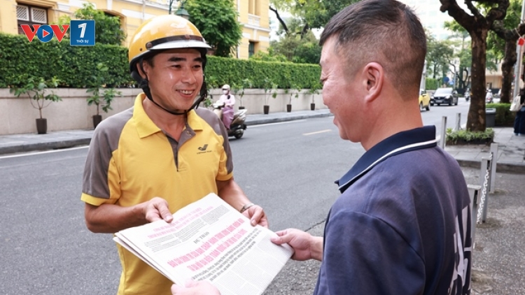 Bưu điện chuyển phát gần 110 nghìn bản phụ trương công bố dự thảo các văn kiện trình Đại hội XIV