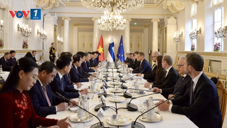 Tổng thống Phần Lan chủ trì lễ đón chính thức Tổng Bí thư Tô Lâm cùng đoàn đại biểu Việt Nam