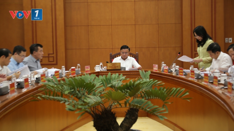 Đồng chí Trần Cẩm Tú giao ban với các ban đảng, văn phòng, đảng ủy và đoàn thể Trung ương