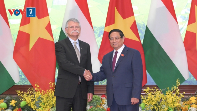 Thủ tướng Chính phủ Phạm Minh Chính tiếp Chủ tịch Quốc hội Hungary Kover Laszlo