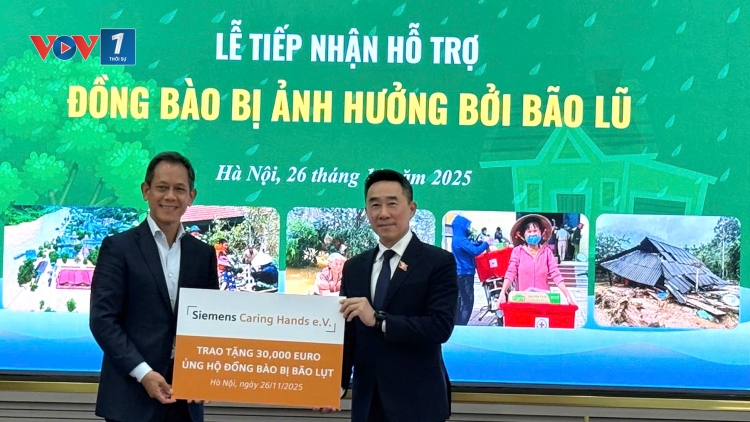 Siemens hỗ trợ 30.000 EUR hỗ trợ khắc phục hậu quả lũ lụt và sạt lở đất tại Việt Nam