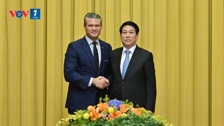 Chủ tịch nước Lương Cường tiếp Bộ trưởng Bộ Chiến tranh Hoa Kỳ Pete Hegseth