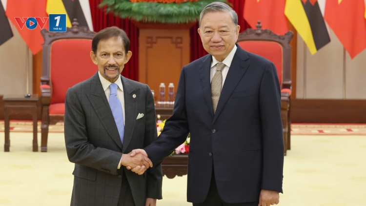 Tổng Bí thư Tô Lâm tiếp Quốc vương Brunei Darussalam Haji Hassanal Bolkiah