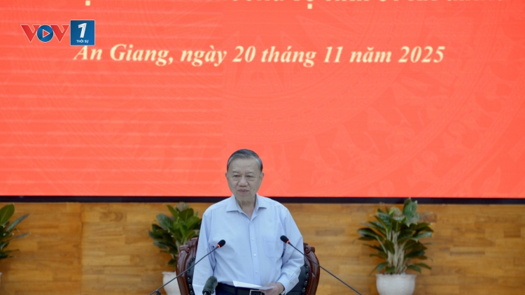 Tổng Bí thư Tô Lâm: An Giang phải phấn đấu trở thành tỉnh khá của cả nước, là trung tâm kinh tế biển