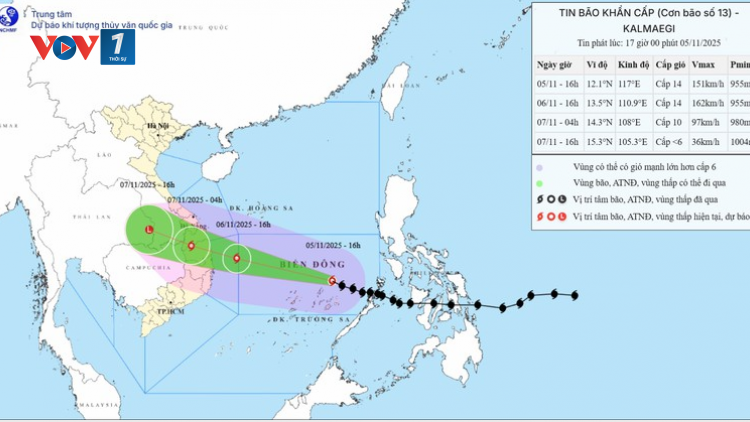 Thời sự 6h 6/11/2025: Thủ tướng chính phủ chỉ đạo khẩn trương ứng phó bão số 13
