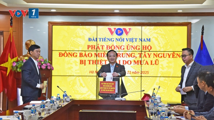 Đài TNVN tổ chức Lễ quyên góp ủng hộ đồng bào khắc phục hậu quả thiên tai