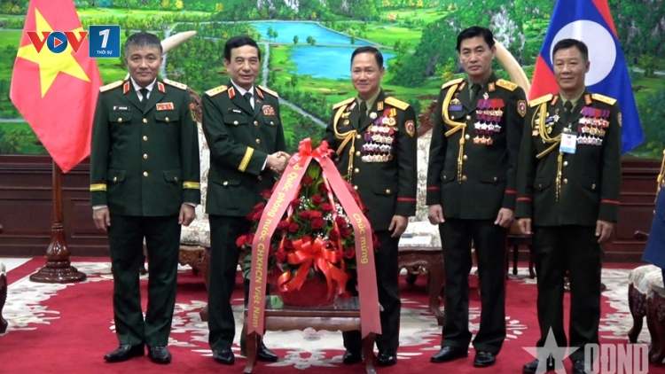 Đại tướng Phan Văn Giang hội kiến Bộ trưởng Bộ Quốc phòng Lào