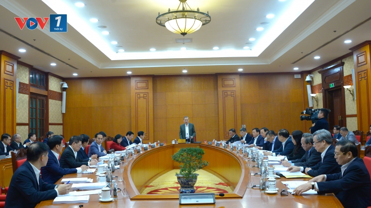 Tổng Bí thư Tô Lâm làm việc với Thường trực các Tiểu ban chuẩn bị tổ chức Đại hội XIV của Đảng