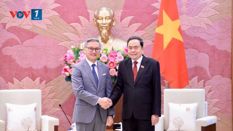 Chủ tịch Quốc hội Trần Thanh Mẫn tiếp Bộ trưởng Bộ Ngoại giao Lào