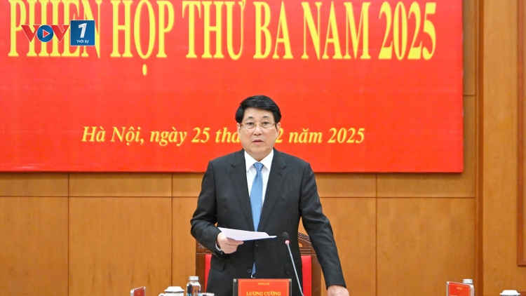 Chủ tịch nước Lương Cường chủ trì Phiên họp thứ ba, Ban Chỉ đạo Cải cách tư pháp Trung ương
