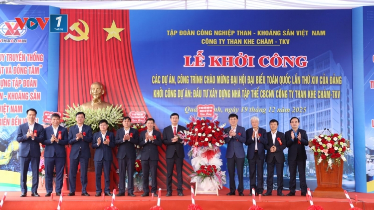 TKV khởi công 02 dự án trọng điểm chào mừng Đại hội Đảng toàn quốc lần thứ XIV