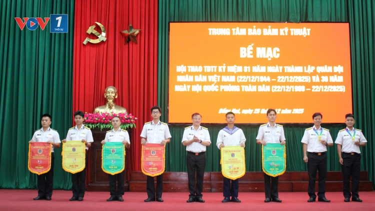 Bế mạc Hội thao Trung tâm BĐKT, Vùng 2 Hải quân: Khỏe để xây dựng và bảo vệ Tổ quốc