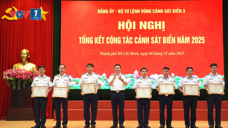 Bộ Tư lệnh Vùng Cảnh sát biển 3: Hoàn thành toàn diện nhiệm vụ năm 2025