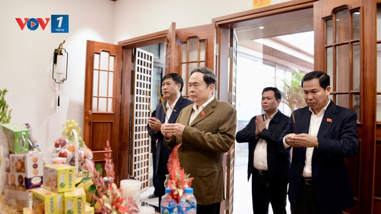 Chủ tịch Quốc hội Trần Thanh Mẫn tri ân, thăm, chúc Tết các đồng chí nguyên lãnh đạo Đảng, nhà nước