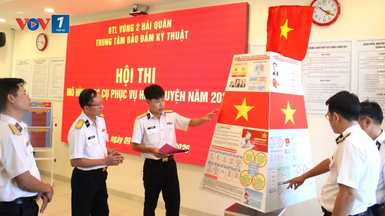 Từ thao trường đến nhà giàn DK1: Vùng 2 Hải quân hướng về Đại hội lần thứ XIV của Đảng