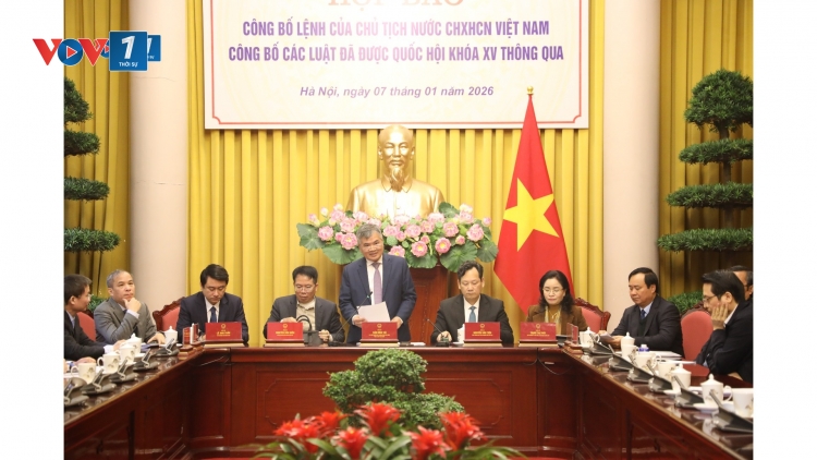 Thời sự 12h 7/1/2026: Công bố Lệnh của Chủ tịch nước về 12 luật đã được Kỳ họp thứ 10, Quốc hội khóa 15 thông qua