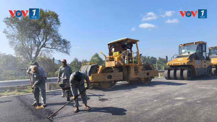 Không khí lao động đầu năm trên công trường cao tốc Khánh Hòa – Buôn Ma Thuột