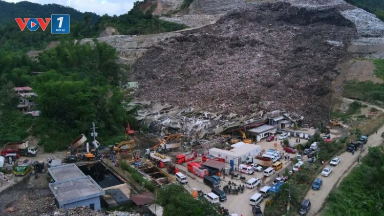 Sạt lở bãi rác ở Philippines: Tích cực tìm kiếm 38 người mất tích