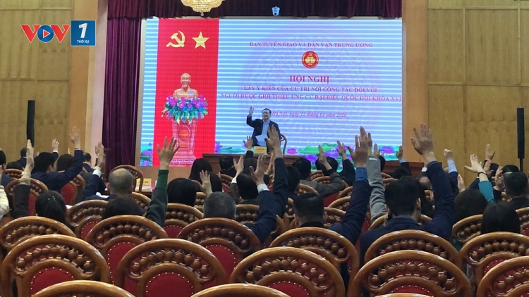 Ban Tuyên giáo và Dân vận Trung ương lấy ý kiến của cử tri đối với người được giới thiệu ứng cử ĐBQH hội khóa XVI