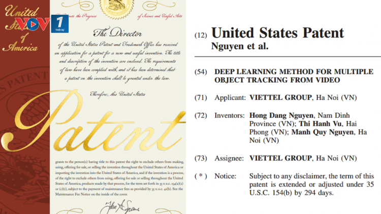 Viettel AI nhận bằng sáng chế từ Hoa Kỳ cho công nghệ theo vết đa đối tượng ứng dụng AI