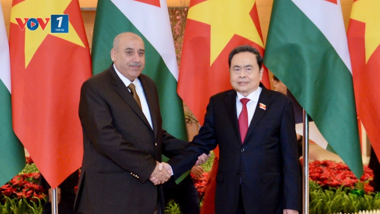 Chủ tịch Quốc hội Trần Thanh Mẫn hội đàm với Chủ tịch Hạ viện Jordan