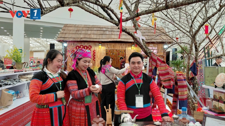 Không khí Xuân tại các gian hàng Hội chợ Mùa Xuân 2026