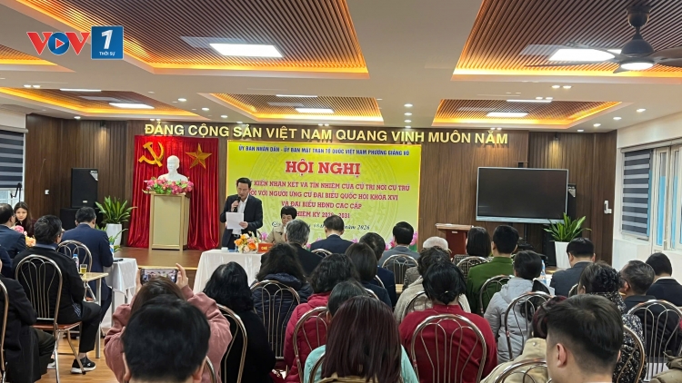 Phường Giảng Võ tổ chức Hội nghị góp ý, nhận xét người ứng cử đại biểu QH và HĐND các cấp