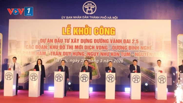 Thời sự 12h 20/3/2026: Hà Nội tổ chức khởi công các đoạn tiếp theo của đường Vành đai 2,5