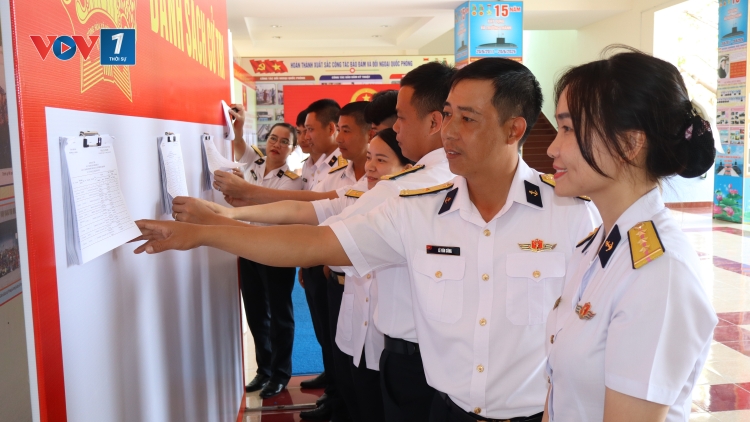 Cán bộ, chiến sĩ Lữ đoàn Tàu ngầm 189 Hải quân vững vàng trước ngày hội lớn của đất nước