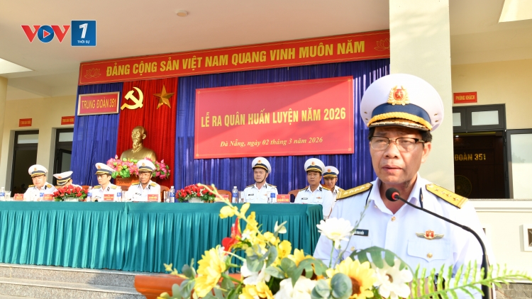 Sôi nổi ngày ra quân huấn luyện năm 2026 tại Trung đoàn 351, Vùng 3 Hải quân