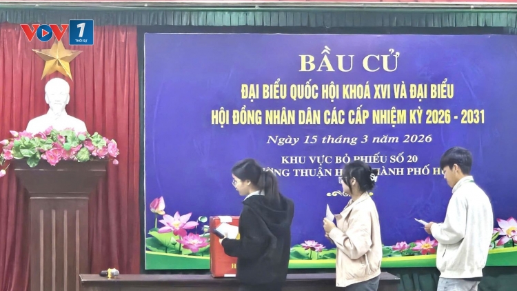 Những lá phiếu đầu đời của sinh viên trong ngày hội bầu cử