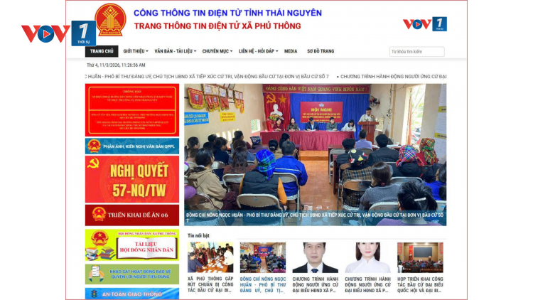 Thái Nguyên: Công nghệ số đưa thông tin bầu cử đến với người dân vùng cao