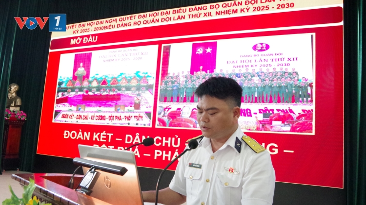 Lữ đoàn 146 bồi dưỡng kỹ năng tuyên truyền cho đội ngũ báo cáo viên qua Hội thi Báo cáo viên giỏi