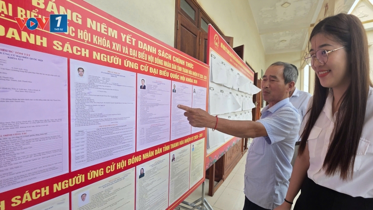 Không khí ngày bầu cử ở xã biển Hoa Lộc, Thanh Hóa