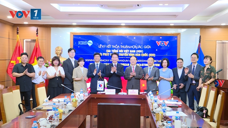 Đài Tiếng nói Việt Nam ký thoả thuận hợp tác truyền thông với Đài Phát thanh Truyền hình Hàn Quốc