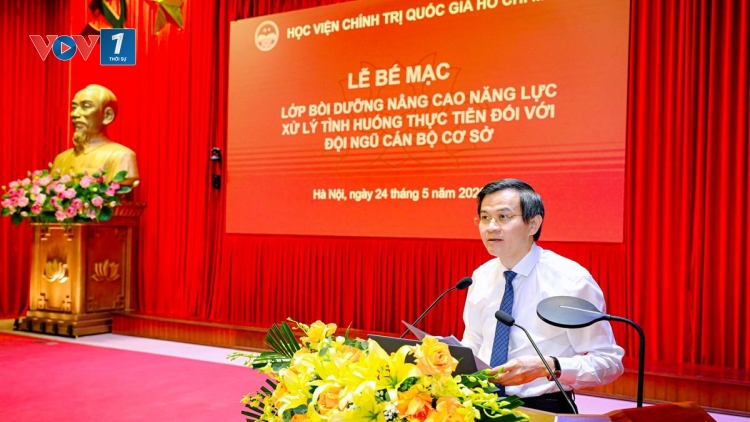 Bế mạc Lớp bồi dưỡng nâng cao năng lực xử lý tình huống thực tiễn đối với cán bộ cơ sở
