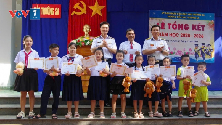 Trường Tiểu học Trường Sa tổng kết năm học 2025-2026