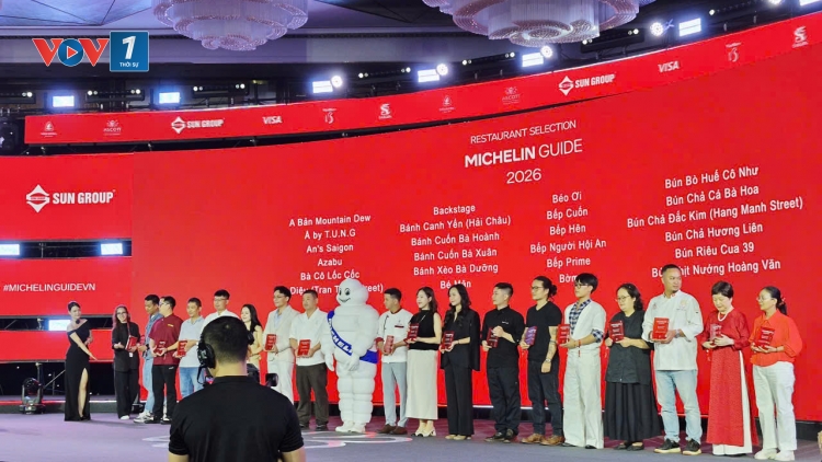 11 Ngôi sao tỏa sáng tại lễ công bố Cơ sở Ăn uống 2026 Michelin Guide