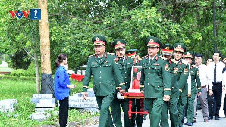 Quảng Trị tổ chức Lễ viếng, truy điệu và an táng 2 hài cốt liệt sĩ