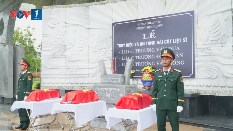 3 cha con cùng là liệt sĩ được an táng tại Nghĩa trang liệt sĩ Đà Nẵng
