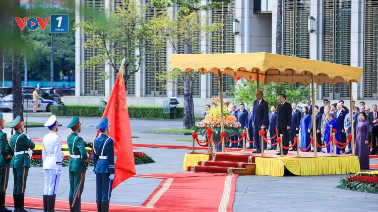 Tổng Bí thư, Chủ tịch nước Tô Lâm chủ trì lễ đón Tổng thống Thụy Sỹ Guy Parmelin
