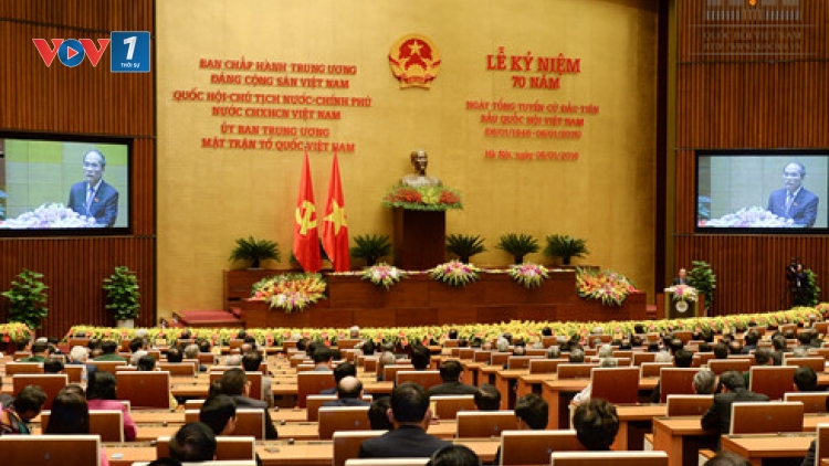 Kỷ niệm trọng thể 70 năm Ngày Tổng tuyển cử bầu ra Quốc hội đầu tiên của nước Việt Nam (Thời sự trưa 06/01/2016)