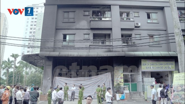 Hơn 23% chung cư tại Hà Nội thiếu an toàn phòng cháy chữa cháy.(Thời sự trưa ngày 14/10/2015)