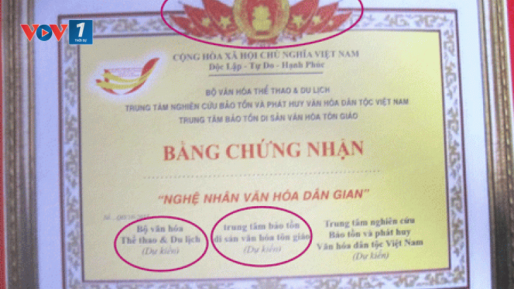 Bộ Văn hóa, Thể thao và Du lịch khẳng định không tham gia đồng tổ chức Lễ vinh danh và cấp bằng công nhận “nghệ nhân văn hoa dân gian” (Thời sự đêm 27/11/2015)