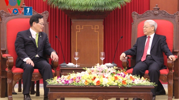 Thời sự chiều ngày 18/3/2015: Tổng Bí thư Nguyễn Phú Trọng tiếp Chủ tịch Quốc hội Hàn Quốc Châng Ưi Hoa đang ở thăm chính thức Việt Nam.