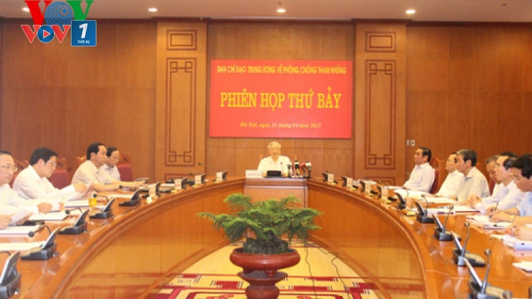Thời sự chiều ngày 25/4/2015: Tổng Bí thư Nguyễn Phú Trọng chủ trì phiên họp thứ 7 Ban Chỉ đạo Trung ương về phòng chống tham nhũng.
