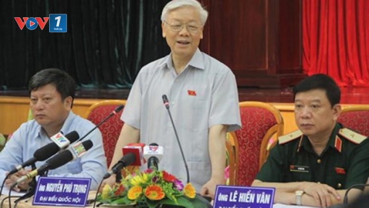 Thời sự chiều ngày 18/7/2015: Tổng Bí thư Nguyễn Phú Trọng và đoàn đại biểu Quốc hội thành phố Hà Nội - đơn vị bầu cử số 1 tiếp xúc cử tri quận Hoàn Kiếm, Tây Hồ và Ba Đình.