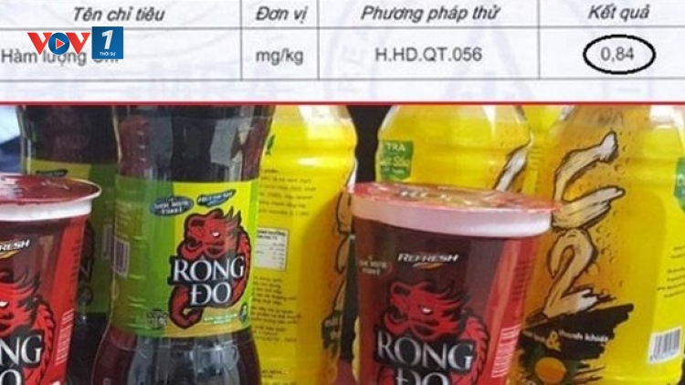 Thanh tra Bộ Y tế yêu cầu tạm dừng lưu thông 3 lô nước ngọt C2 và Rồng đỏ của Công ty Trách nhiệm hữu hạn URC Hà Nội vì hàm lượng chì cao hơn so với tiêu chuẩn công bố. (Thời sự chiều 21/5/2016)