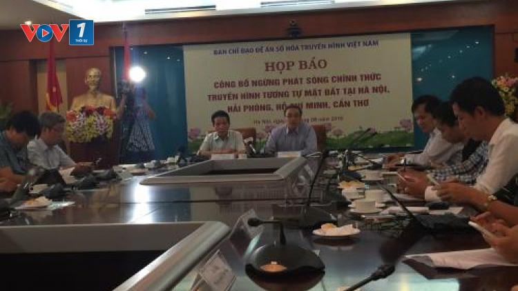 Ngừng phát sóng truyền hình mặt đất tại Hà Nội, Hải Phòng, Thành phố Hồ Chí Minh và Cần Thơ từ 24h ngày 15/8 tới. (Thời sự đêm 12/8/2016)